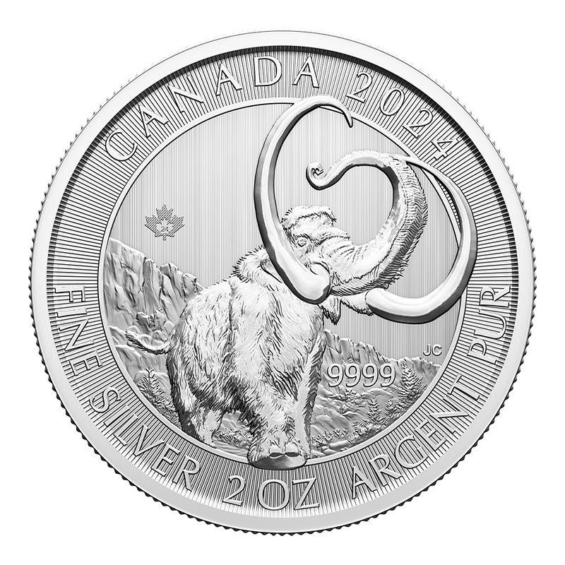 Image pour Pièce de 2 oz en argent Âge glaciaire – Le mammouth laineux (2024) à partir de Métaux précieux TD